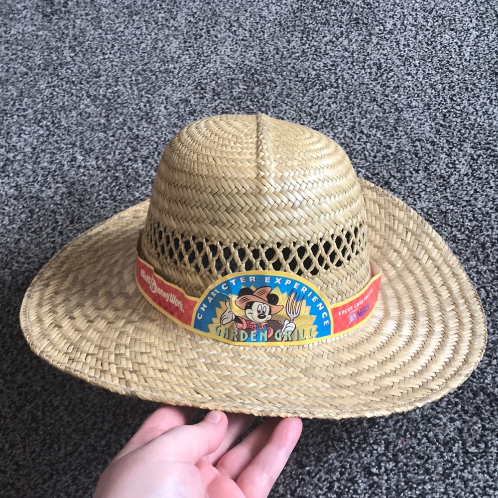 Antique Disney Epcot Straw Hat
